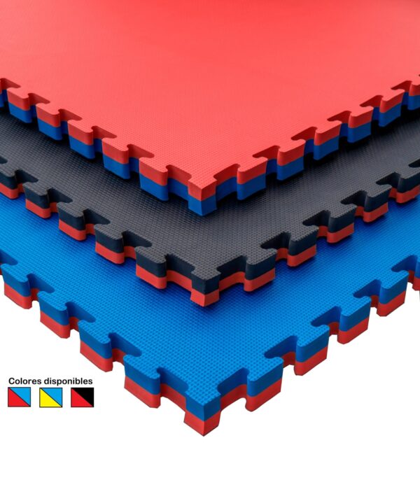 Tatami Puzzle 40mm Azul Rojo Negro
