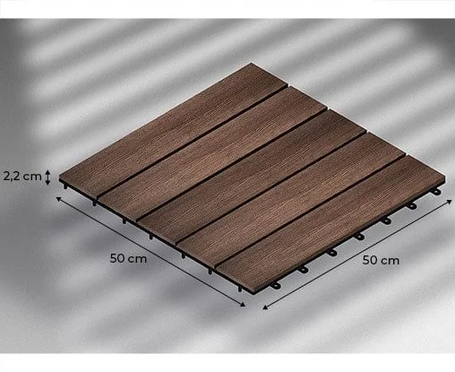 Vallas de madera composite para jardín Dexpla Floors
