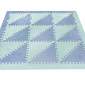 Alfombra Bebés Extra Acolchada Mint / Azul