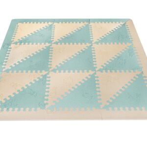 Alfombra Bebés Extra Acolchada Mint / Beige