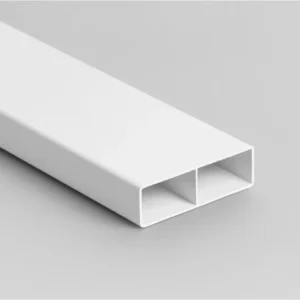 Tubo Rectangular de 80x25 mm en PVC